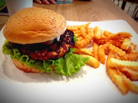 Grilled Chicken Chop Burger - Dancing Grill Restaurant in Kerinchi ...