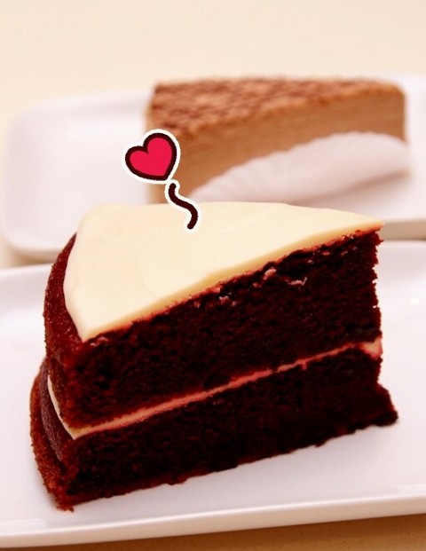 Yummy red velvet cake!