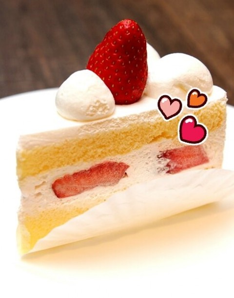 Beautiful strawberry shortcake for breakfast!