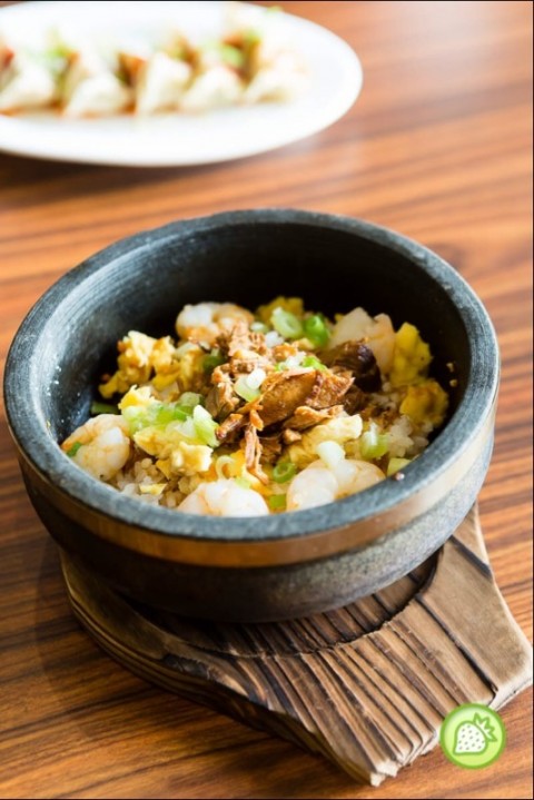 Stone cooked rice