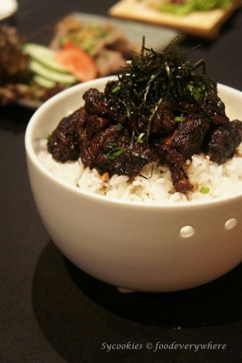 delicious teriyaki served with Japanese steamed rice