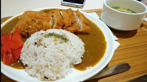 crunchy chicken with Japanese curry