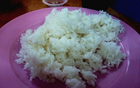 Hehe, rice with foo yong egg. Perfect... 
