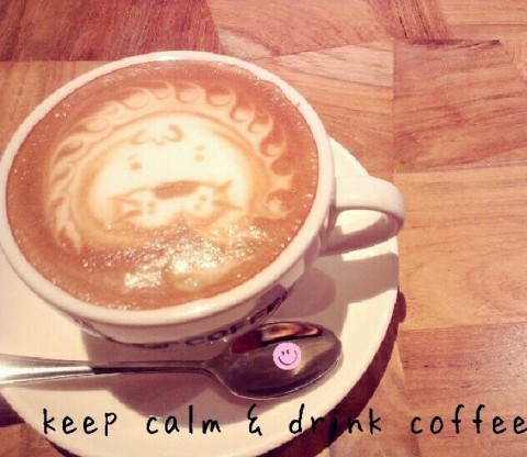 hey keep calm and drink coffee 
