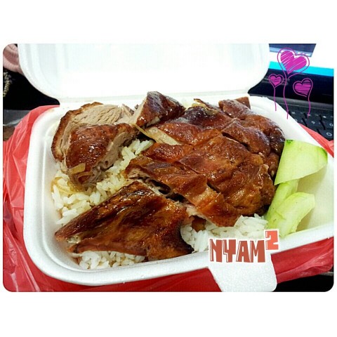 Crispy skin and soft meat duck rice. Portion is big!