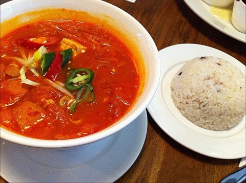 Fall in love with this kimchi soup! 
