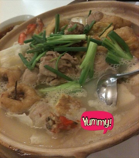 good blend of seafood makes the soup yummy!