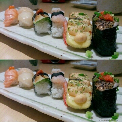 love every piece of the sushi😻😻