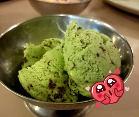  I ♥ mint flavour ice-cream.