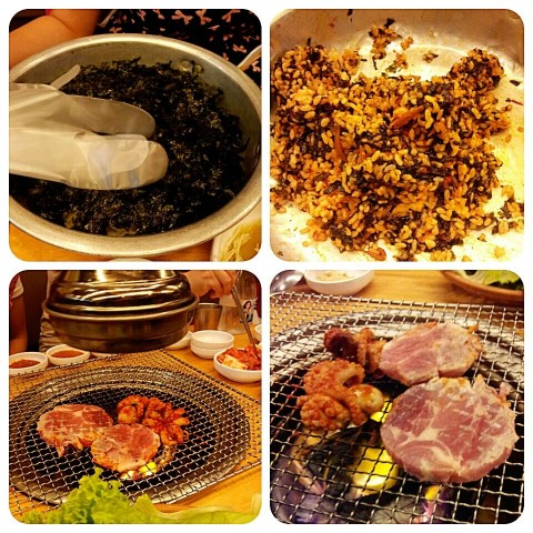 Nice! Grilled rice ball, juicy octopus & pork meat. Awesome k.bbq!!!
