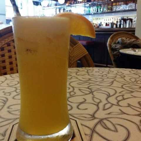 100% natural freshly squeezed orange juice..  It sweet and refreshing... 