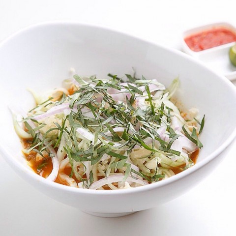 Delicious laksa with the creamy broth