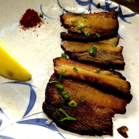 Grilled pork, texture is okay but too oily 
