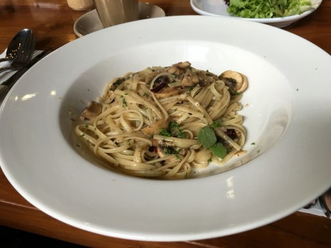 #mont kiara #lunch #with #collogue #spaghetti #aglio #chilli #mushroom 