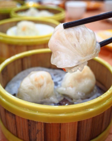 里面的虾弹牙爽口，好吃！#虾饺#jinxuanhongkongrestaurant #锦选#点心