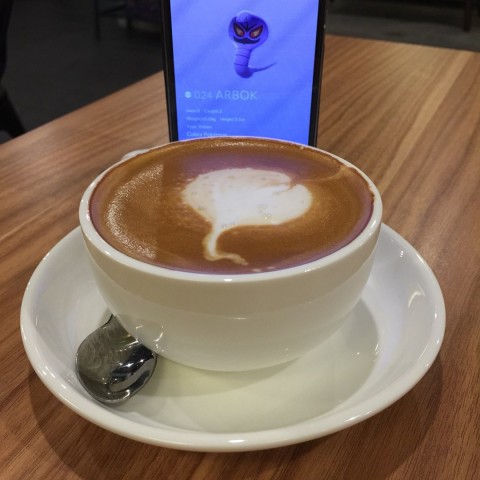 Arbok latte art? 😅